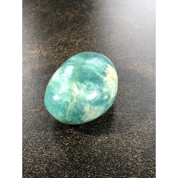 Natural Amazonite Palm Stone Pair Calming Soothing Amazonite Stone Polished - Picture 11 of 16